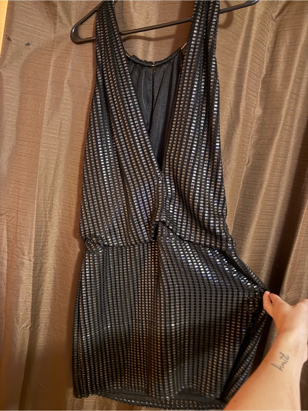 Laundry Women's Geometric Maxi Dress in Black Like New - Picture 2 of 3